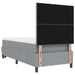 Pat cu arcuri cu headboard Gri deschis 100 x 200 cm țesătură - WALTI WALTI