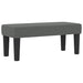 Pat cu arcuri cu headboard Gri închis 100 x 200 cm țesătură - WALTI WALTI