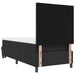 Pat cu arcuri cu headboard Negru 100 x 200 cm țesătură - WALTI WALTI