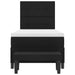 Pat cu arcuri cu headboard Negru 100 x 200 cm țesătură - WALTI WALTI