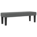 Pat cu arcuri cu headboard Gri închis 120 x 190 cm țesătură - WALTI WALTI