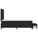 Pat cu arcuri cu pernă cu headboard Negru 120 x 190 cm țesătură - WALTI WALTI