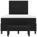 Pat cu arcuri cu pernă cu headboard Negru 120 x 200 cm țesătură - WALTI WALTI