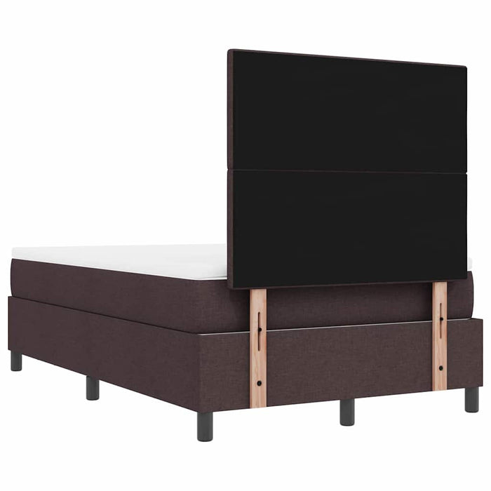 Pat cu arcuri cu pernă Maro închis 120 x 200 cm țesătură WALTI
