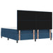 Pat cu arcuri cu headboard albastru 180 x 200 cm țesătură - WALTI WALTI