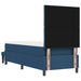 Pat cu arcuri cu headboard albastru 80 x 200 cm țesătură - WALTI WALTI
