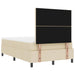 Pat cu arcuri cu saltea cu headboard Crem 120 x 190 cm țesătură - WALTI WALTI