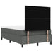 Pat cu arcuri cu headboard Gri închis 120 x 200 cm țesătură - WALTI WALTI