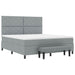 Pat cu arcuri cu headboard Gri deschis 180 x 200 cm țesătură - WALTI WALTI