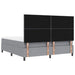 Pat cu arcuri cu headboard Gri deschis 180 x 200 cm țesătură - WALTI WALTI