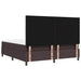 Pat cu arcuri cu headboard Maro închis 180 x 200 cm țesătură - WALTI WALTI