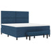 Pat cu arcuri cu headboard albastru 180 x 200 cm țesătură - WALTI WALTI
