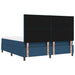 Pat cu arcuri cu headboard albastru 180 x 200 cm țesătură - WALTI WALTI