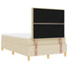Pat cu arcuri cu saltea cu headboard Crem 120 x 200 cm țesătură - WALTI WALTI