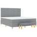 Pat cu arcuri cu headboard Gri deschis 200 x 180 cm țesătură - WALTI WALTI