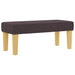 Pat cu arcuri cu headboard Maro închis 200 x 100 cm țesătură - WALTI WALTI