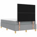 Pat cu arcuri cu headboard Gri deschis 120 x 200 cm țesătură - WALTI WALTI