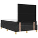 Pat cu arcuri cu headboard Negru 200 x 120 cm țesătură - WALTI WALTI
