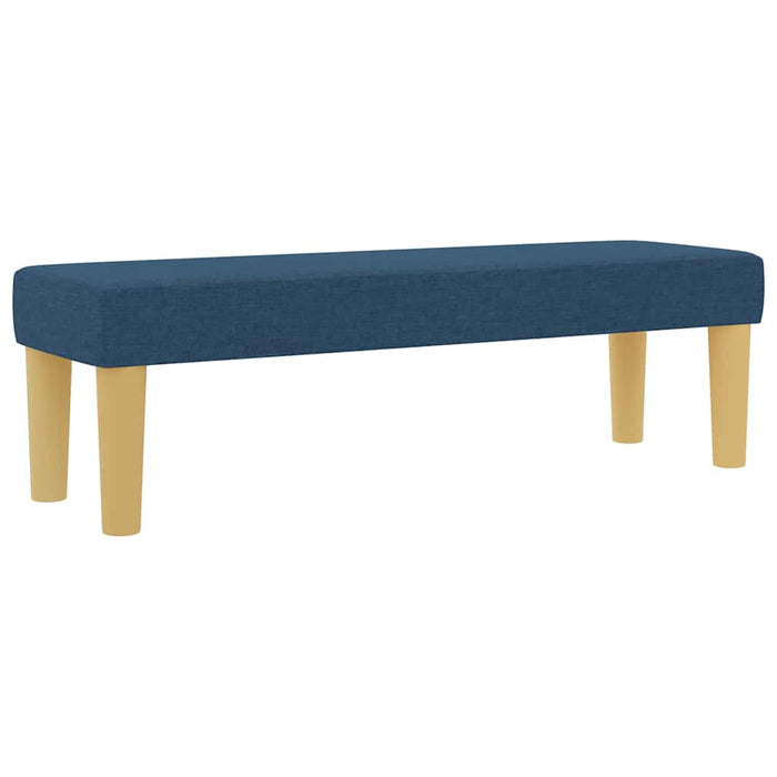 Pat cu arcuri cu pernă albastru 200 x 180 cm țesătură - WALTI WALTI