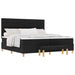 Pat cu arcuri cu headboard Negru 200 x 200 cm țesătură - WALTI WALTI