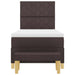 Pat cu arcuri cu headboard Maro închis 190 x 90 cm țesătură - WALTI WALTI