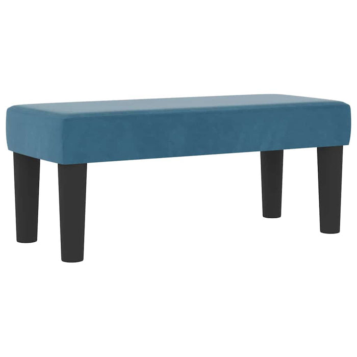 Pat cu arcuri cu pernă Albastru închis 200 x 80 cm Catifea WALTI