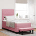 Pat cu arcuri cu saltea cu headboard Roz 90 x 190 cm Catifea - WALTI WALTI