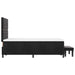Pat cu arcuri cu pernă cu headboard Negru 190 x 120 cm Catifea - WALTI WALTI