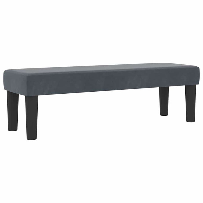 Pat cu arcuri cu headboard Gri închis 200 x 120 cm Catifea - WALTI WALTI