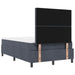 Pat cu arcuri cu headboard Gri închis 200 x 120 cm Catifea - WALTI WALTI