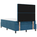 Pat cu arcuri cu headboard Albastru închis 200 x 120 cm Catifea - WALTI WALTI