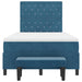 Pat cu arcuri cu headboard Albastru închis 200 x 120 cm Catifea - WALTI WALTI