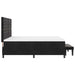 Pat cu arcuri cu headboard Negru 200 x 180 cm Catifea - WALTI WALTI