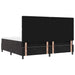 Pat cu arcuri cu saltea cu headboard Negru 200 x 200 cm Catifea - WALTI WALTI