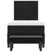 Pat cu arcuri cu saltea cu headboard Negru 80 x 200 cm Catifea - WALTI WALTI