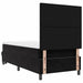 Pat cu arcuri cu saltea cu headboard Negru 90 x 190 cm Catifea - WALTI WALTI