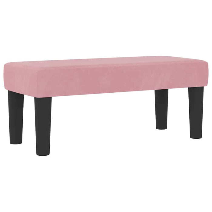Pat cu arcuri cu pernă cu headboard Roz 190 x 90 cm Catifea - WALTI WALTI