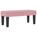 Pat cu arcuri cu pernă cu headboard Roz 190 x 90 cm Catifea - WALTI WALTI