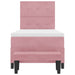 Pat cu arcuri cu pernă cu headboard Roz 190 x 90 cm Catifea - WALTI WALTI