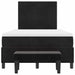 Pat cu arcuri cu saltea cu headboard Negru 120 x 190 cm Catifea - WALTI WALTI