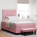 Pat cu arcuri cu saltea cu headboard Roz 120 x 190 cm Catifea - WALTI WALTI