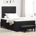 Pat cu arcuri cu saltea cu headboard Negru 120 x 200 cm Catifea - WALTI WALTI