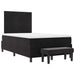 Pat cu arcuri cu saltea cu headboard Negru 120 x 200 cm Catifea - WALTI WALTI