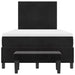 Pat cu arcuri cu saltea cu headboard Negru 120 x 200 cm Catifea - WALTI WALTI