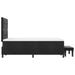 Pat cu arcuri cu saltea cu headboard Negru 120 x 200 cm Catifea - WALTI WALTI