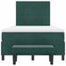 Pat cu arcuri cu headboard Verde închis 120 x 200 cm Catifea - WALTI WALTI