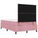 Pat cu arcuri cu saltea cu headboard Roz 120 x 200 cm Catifea - WALTI WALTI