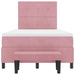 Pat cu arcuri cu saltea cu headboard Roz 120 x 200 cm Catifea - WALTI WALTI