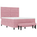 Pat cu arcuri cu pernă cu headboard Roz 200 x 140 cm Catifea - WALTI WALTI