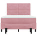 Pat cu arcuri cu pernă cu headboard Roz 200 x 140 cm Catifea - WALTI WALTI